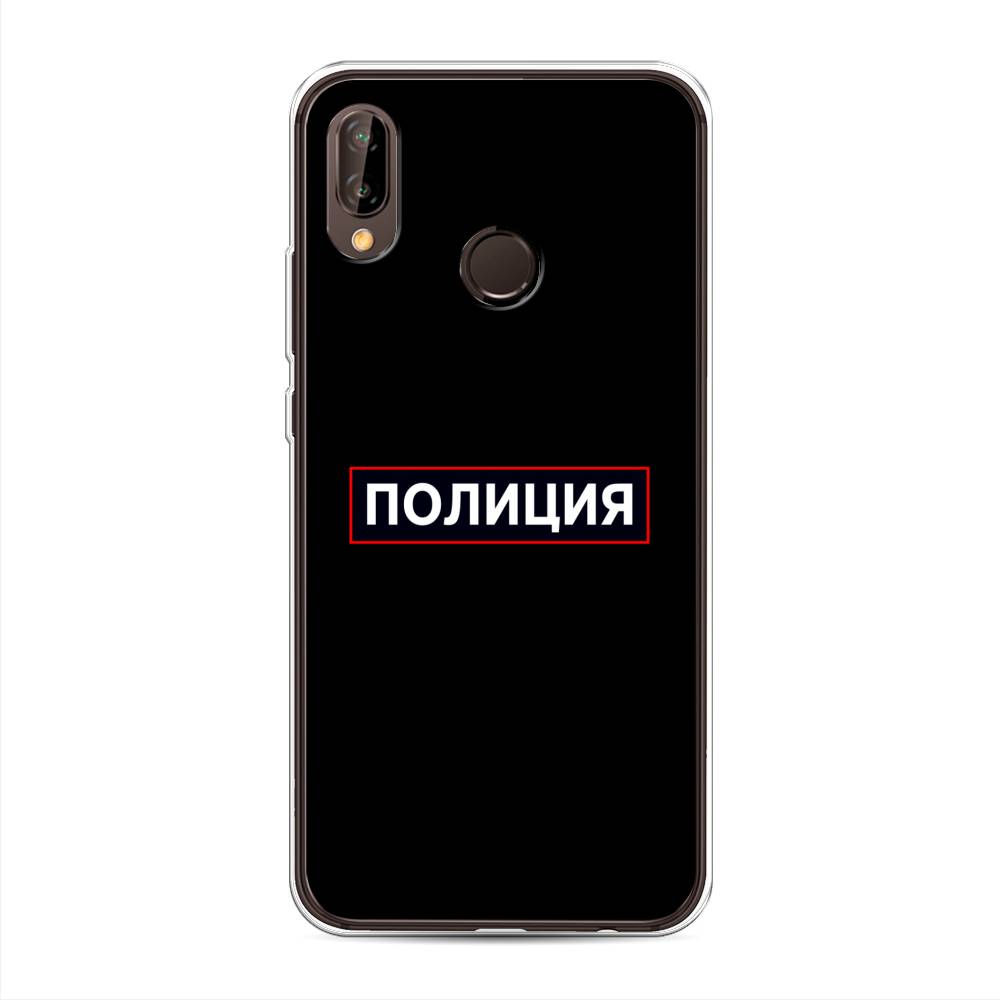 

Чехол Awog на Huawei Nova 3 "Police logo", Черный;белый;красный, 66150-5