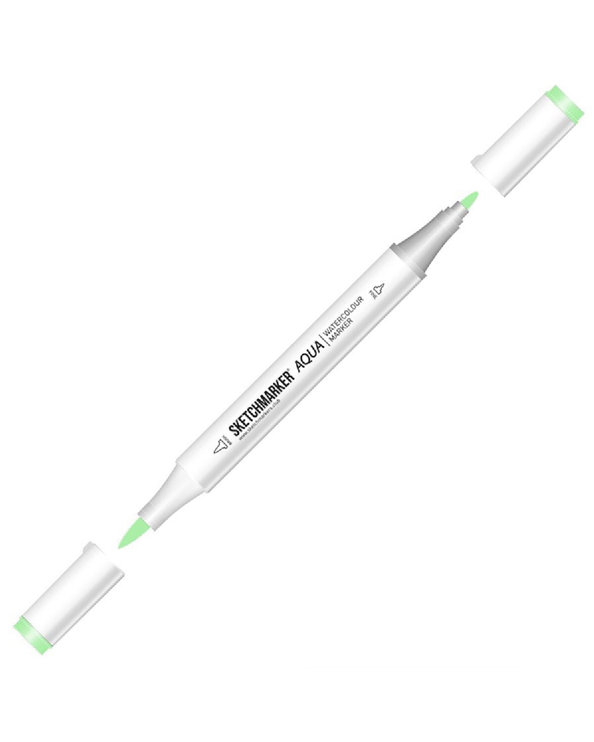 

Маркер акварельный двухсторонний Sketchmarker Aqua цвет Fresh Green (Свежая Зелень), Aqua