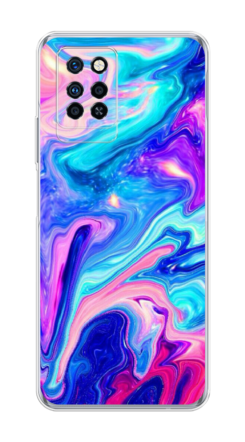 

Чехол Awog на Infinix Note 10 Pro "Потеки краски", Разноцветный, 3100150-10