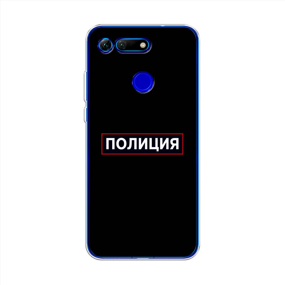 

Чехол Awog на Honor V20 (View 20) "Police logo", Черный;белый;красный, 67350-5