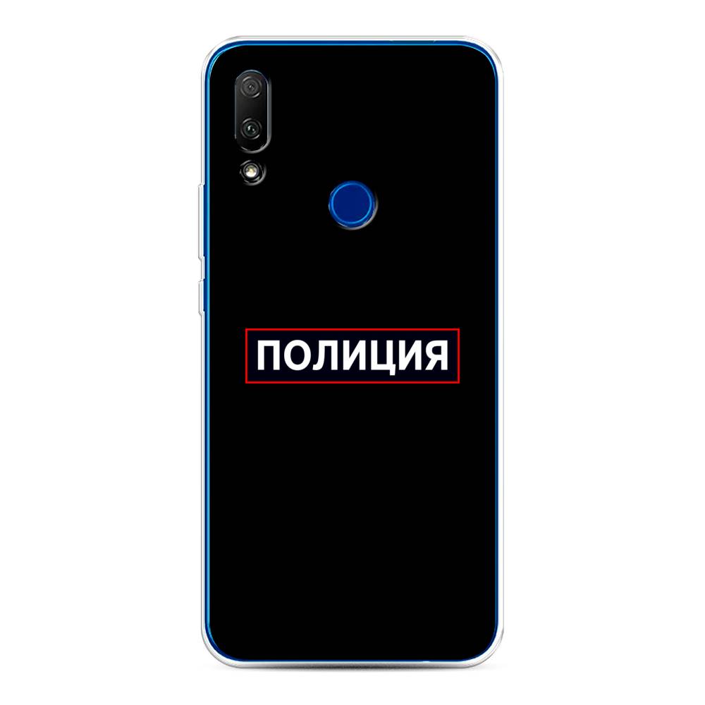 

Чехол Awog на Honor 9X "Police logo", Черный;белый;красный, 69950-5