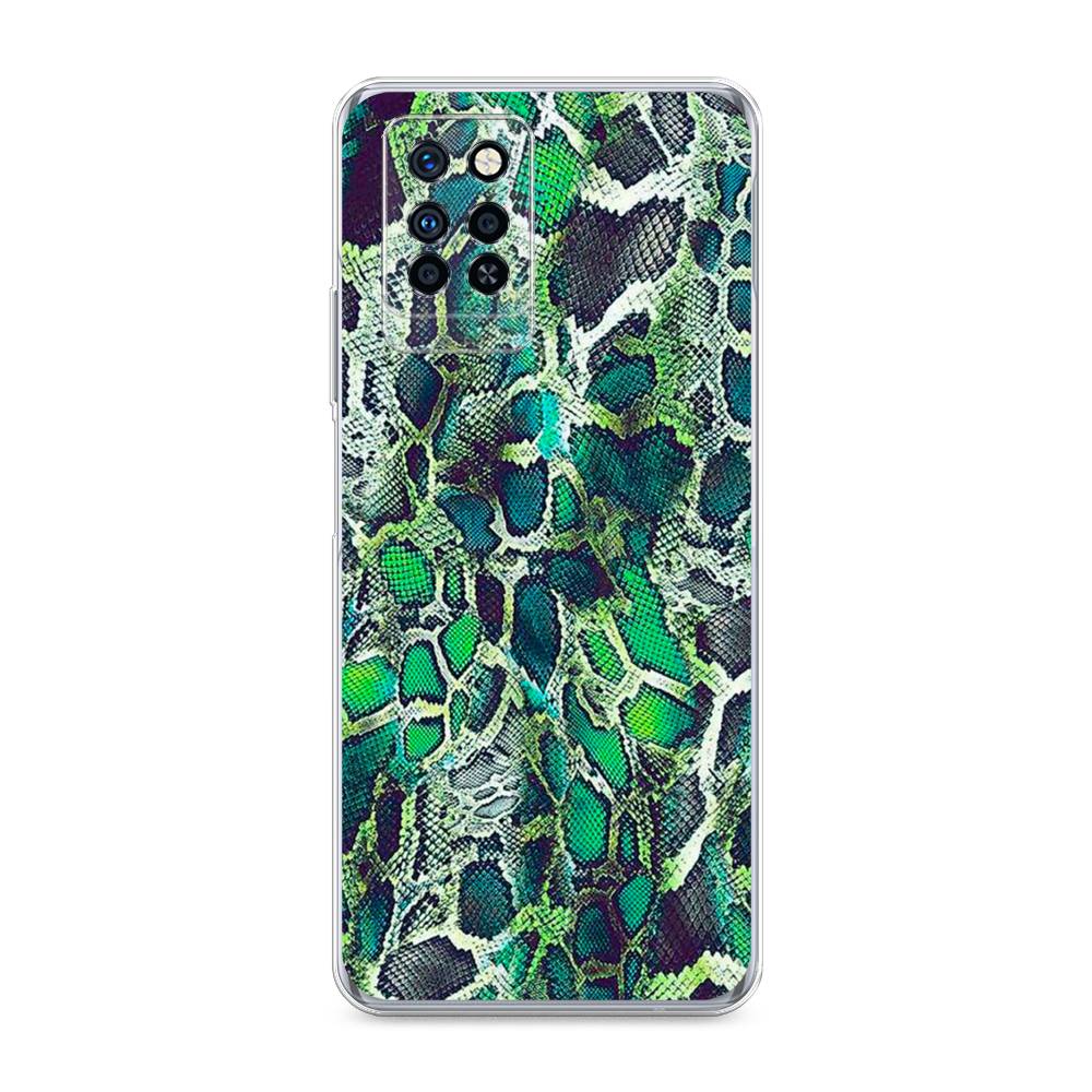 

Чехол Awog на Infinix Note 10 Pro "Зеленая кожа змеи", Разноцветный, 3100150-3