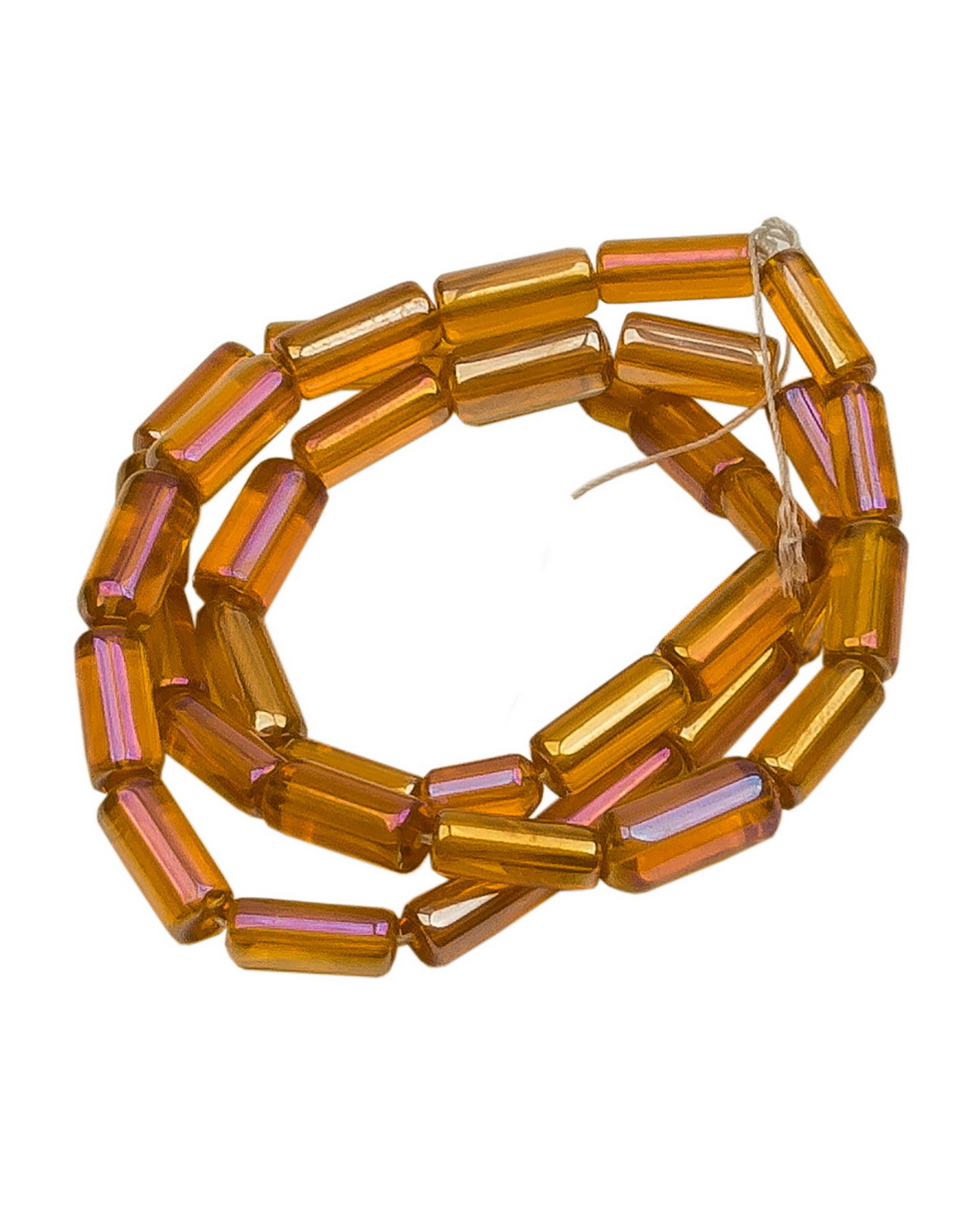 

Бусины трубочки, размер 9х4 мм, цвет рыжий, 60 штук, Разноцветный, Stone Beads