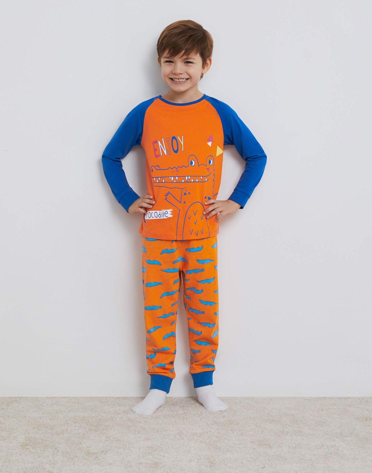 Пижама детская Gloria Jeans BSL000392, разноцветный, 98