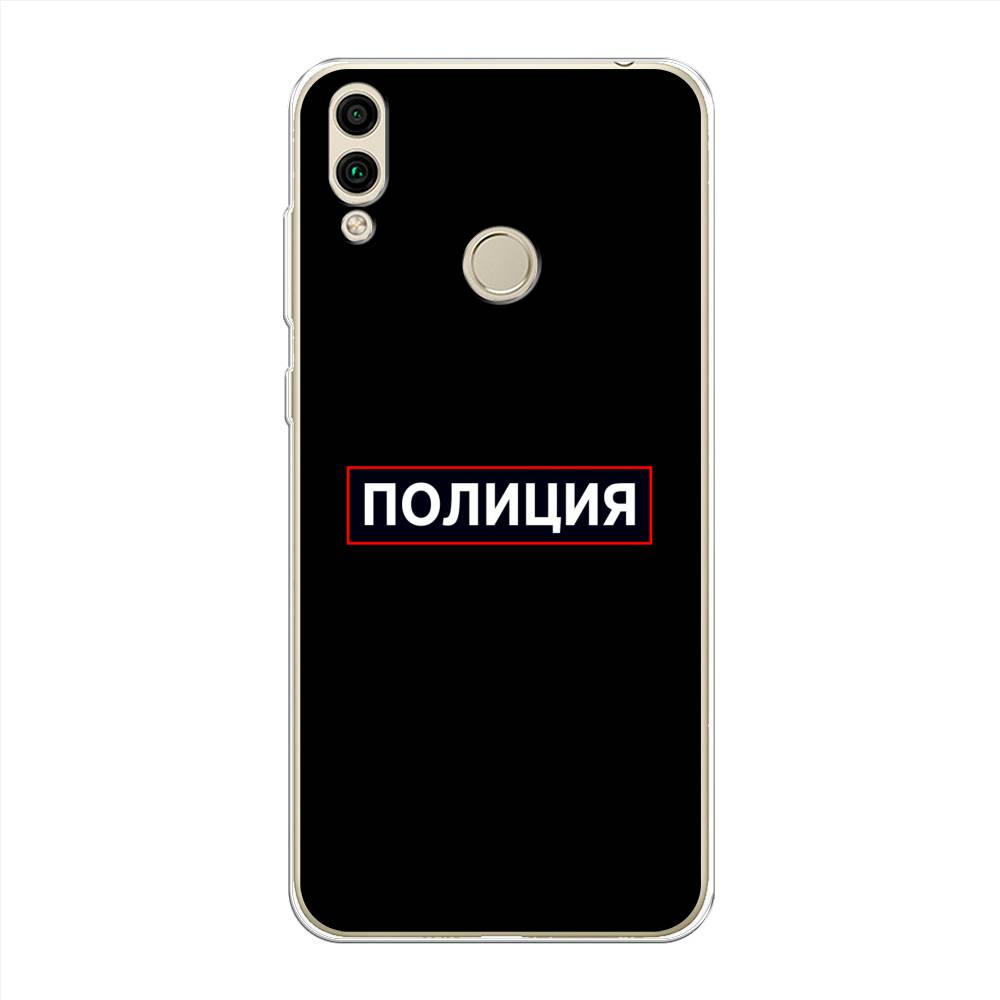 

Чехол Awog на Honor 8C "Police logo", Черный;белый;красный, 67150-5