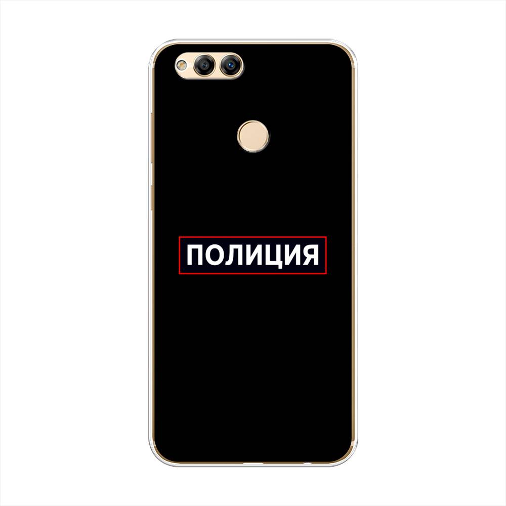 

Чехол Awog на Honor 7X "Police logo", Черный;белый;красный, 63750-5