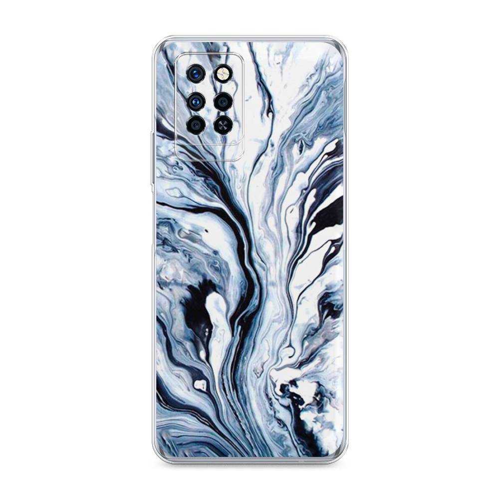 

Чехол Awog на Infinix Note 10 Pro "Голубой минерал мрамор", Разноцветный, 3100150-3