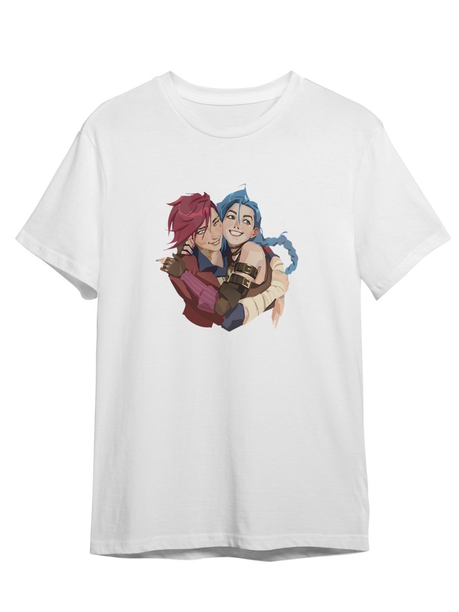 

Футболка унисекс СувенирShop Джинкс/Jinx/Arcane/Лига легенд 1 белая 3XL, "Джинкс/Jinx/Arcane/Лига легенд" 1