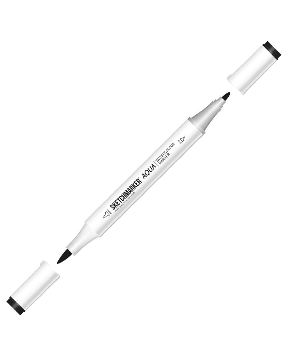 

Маркер акварельный двухсторонний Sketchmarker Aqua цвет Black (Чёрный), Aqua