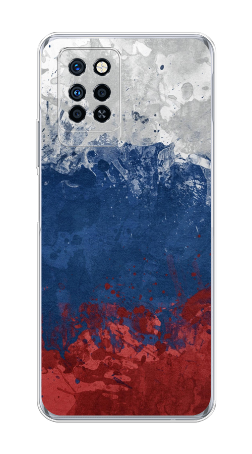 

Чехол Awog на Infinix Note 10 Pro "Флаг России неровный", Разноцветный, 3100150-5