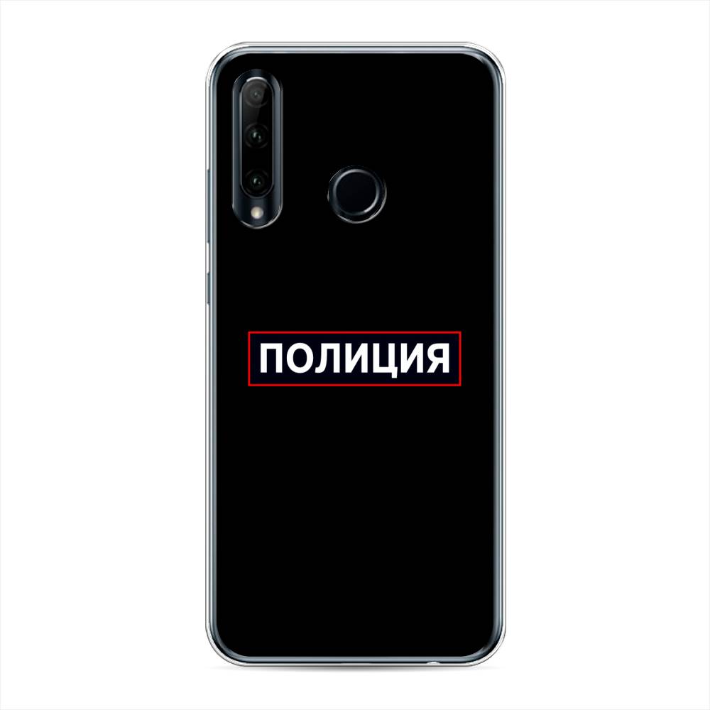 

Чехол Awog на Honor 10i "Police logo", Черный;белый;красный, 68850-5