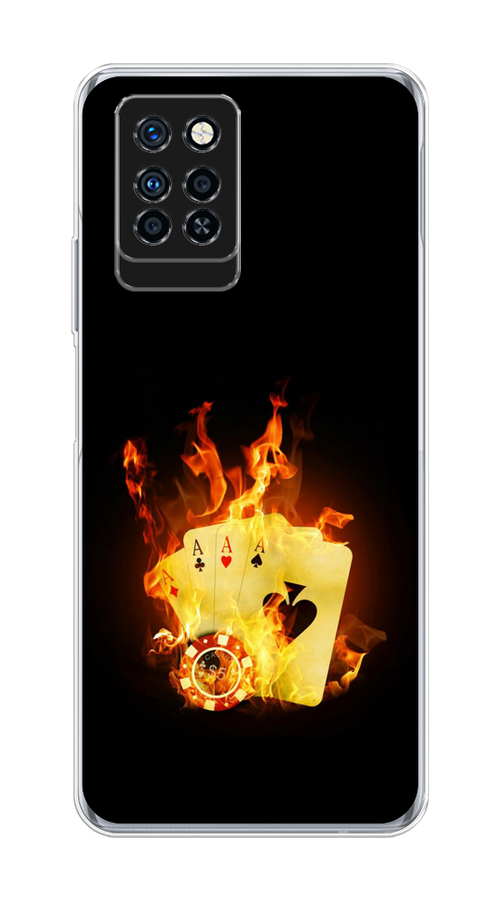 

Чехол Awog на Infinix Note 10 Pro "Горящие карты", Разноцветный, 3100150-9
