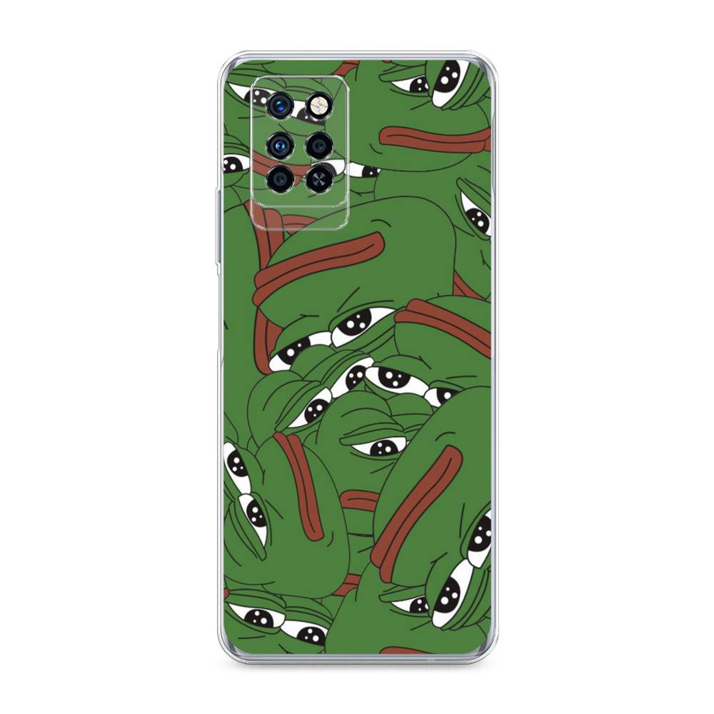 

Чехол Awog на Infinix Note 10 Pro "Печальный frog", Разноцветный, 3100150-9