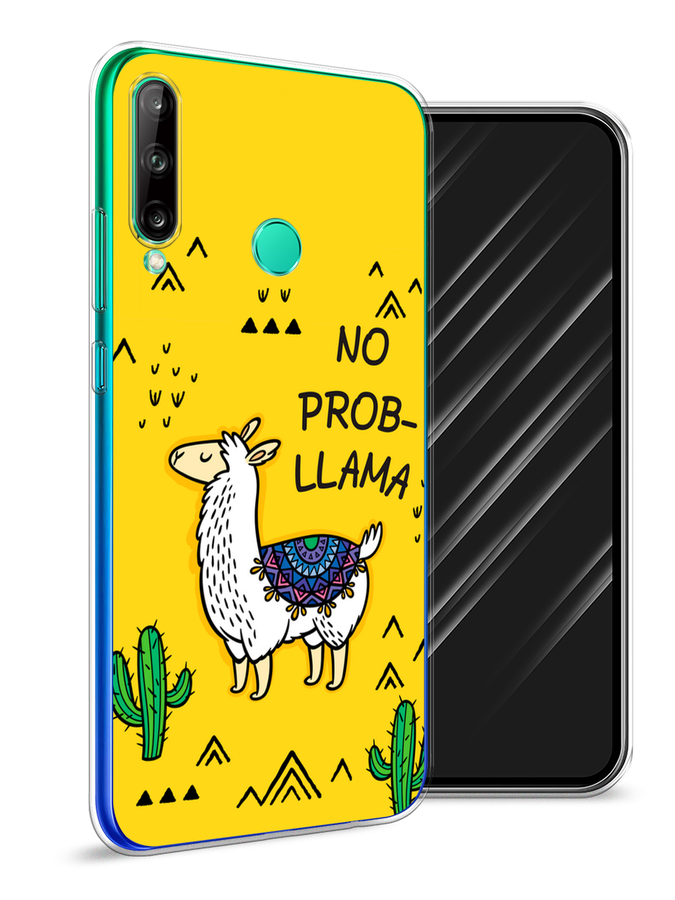 

Чехол Awog на Huawei Y7p "No probLLama", Желтый;черный;синий, 6103350-2