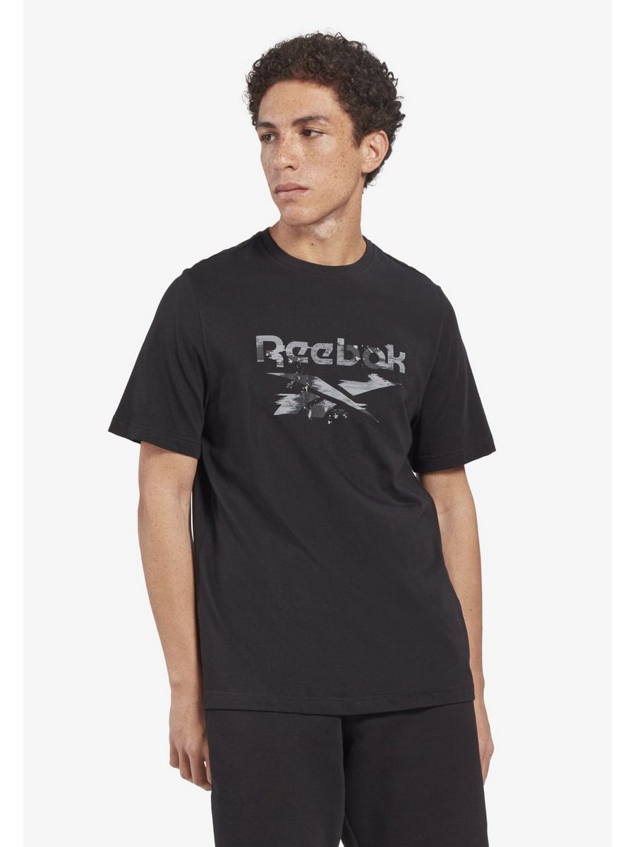 

Футболка мужская Reebok RE542D1A3 черная S, Черный, RE542D1A3