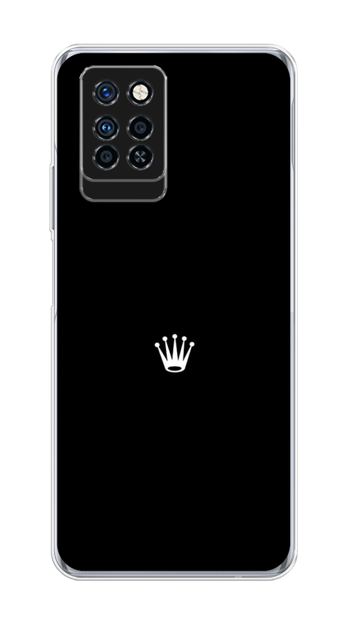 

Чехол Awog на Infinix Note 10 Pro "Белая корона на черном фоне", Разноцветный, 3100150-7
