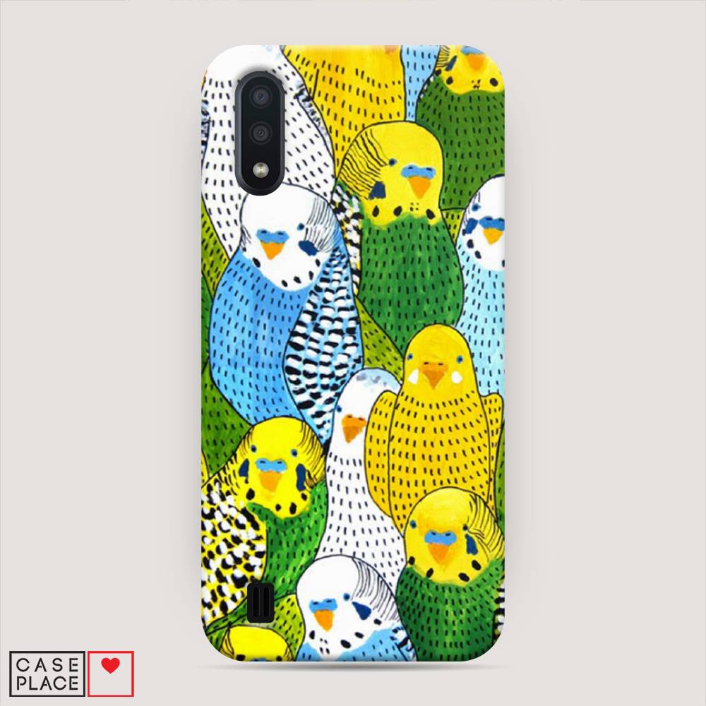 

Пластиковый чехол "Попугаи" на Samsung Galaxy A01