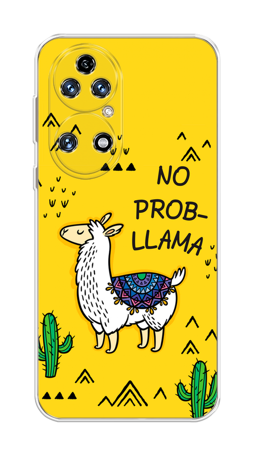 

Чехол Awog на Huawei P50 "No probLLama", Желтый;черный;синий, 6104950-2