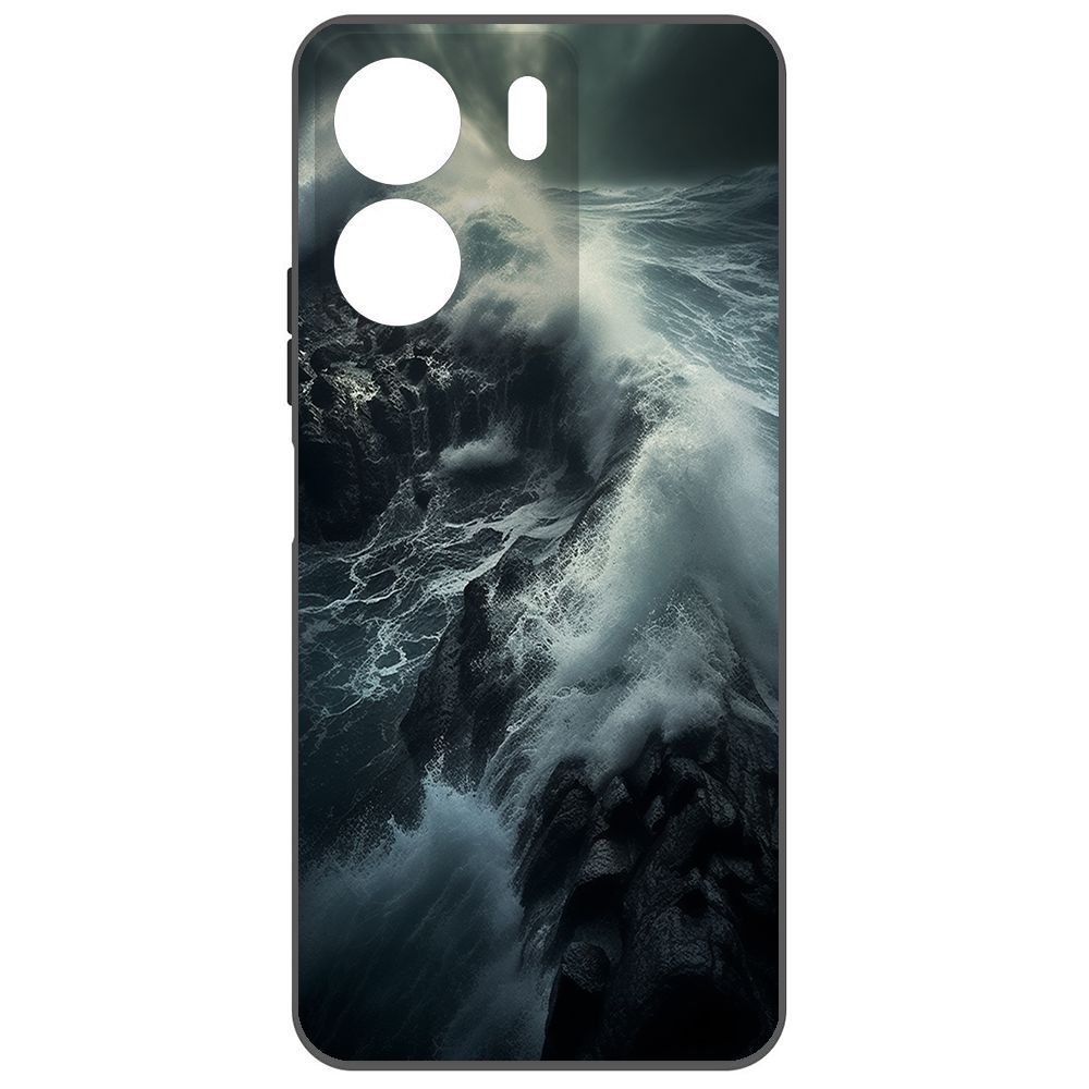 

Чехол-накладка Krutoff Soft Case Шторм для Poco C65 черный