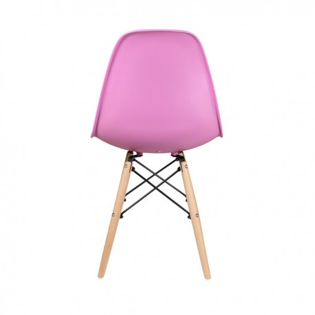 фото Стул eames dsw розовый эколайн