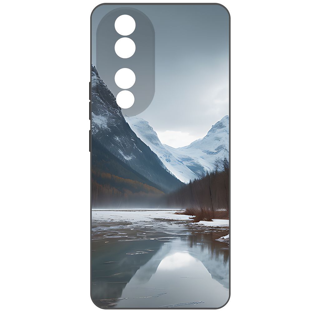 

Чехол-накладка Krutoff Soft Case Весенняя оттепель для Honor 90 черный