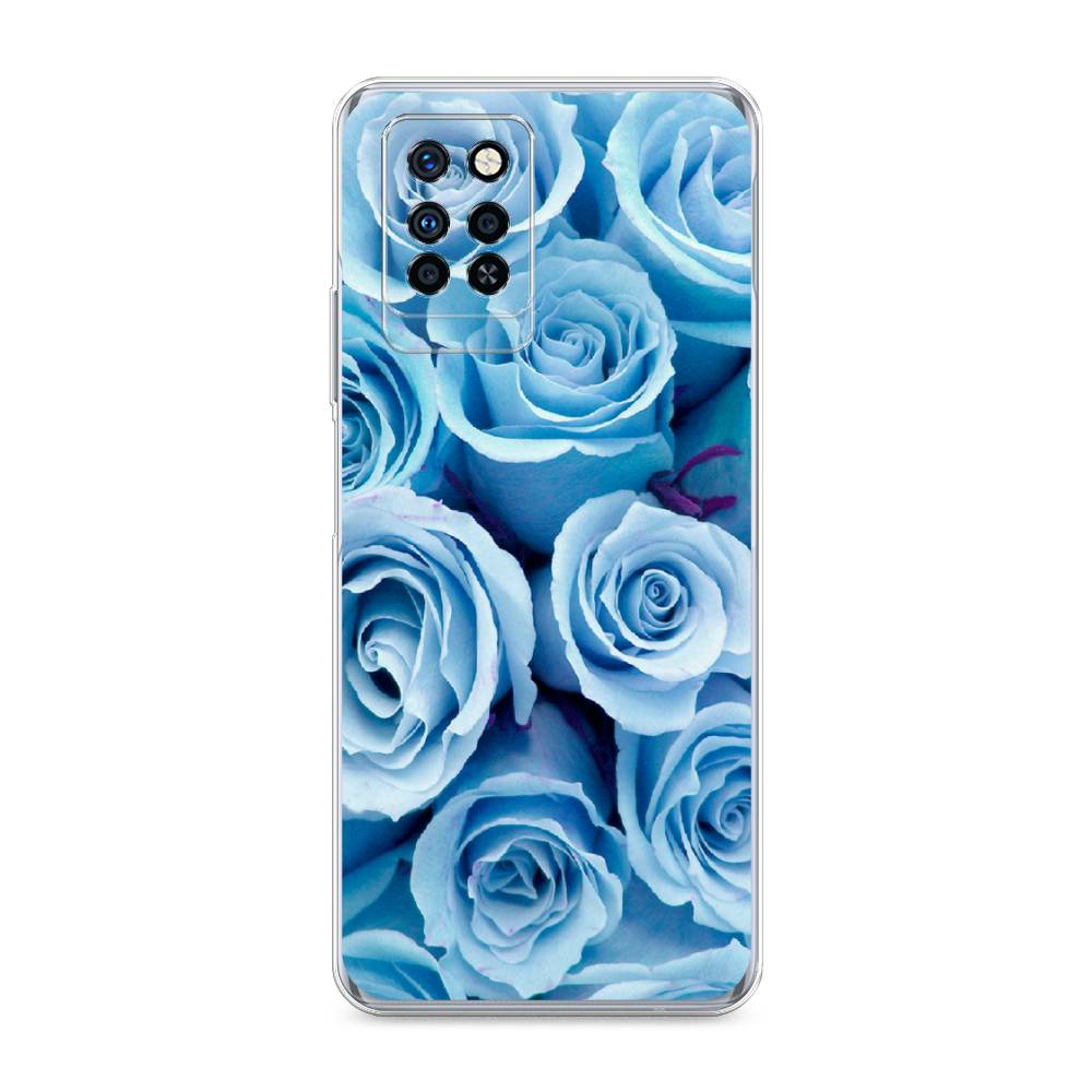 

Чехол Awog на Infinix Note 10 Pro "Лазурные розы", Разноцветный, 3100150-8