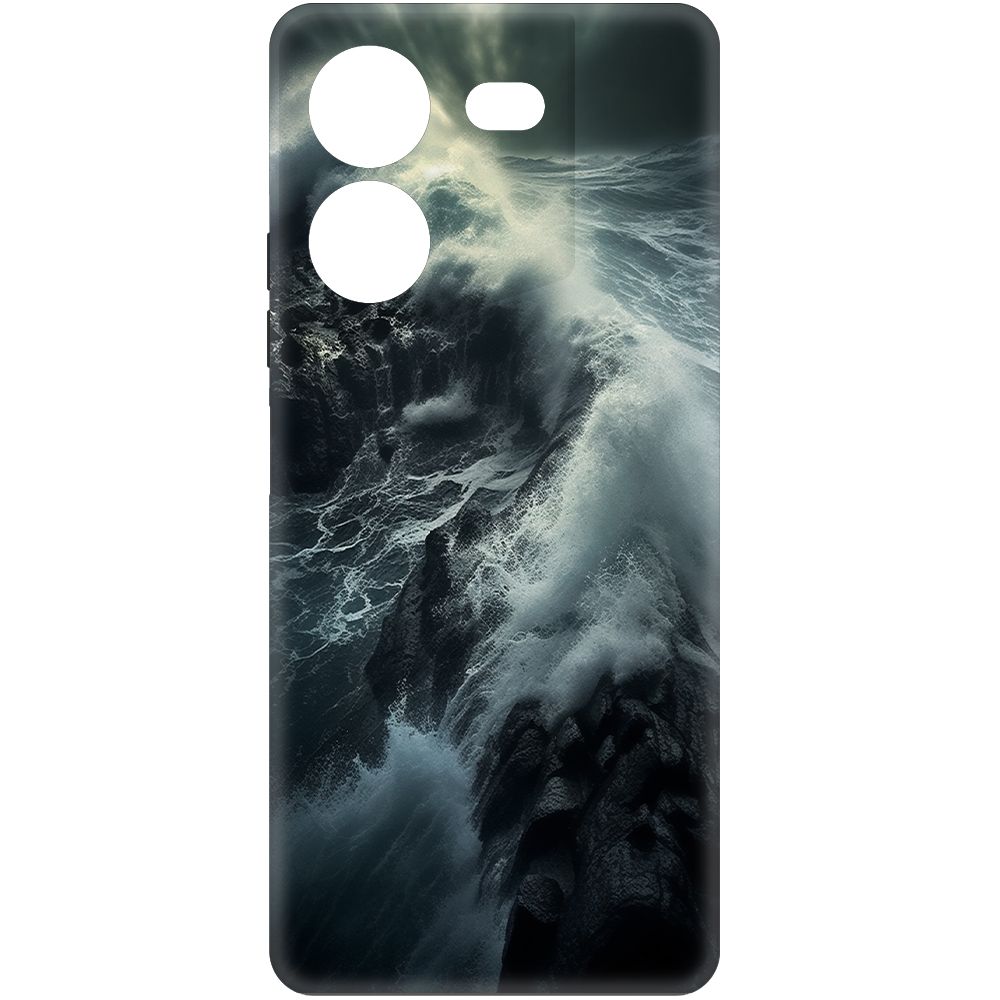 

Чехол-накладка Krutoff Soft Case Шторм для Tecno Pova 5 Pro черный