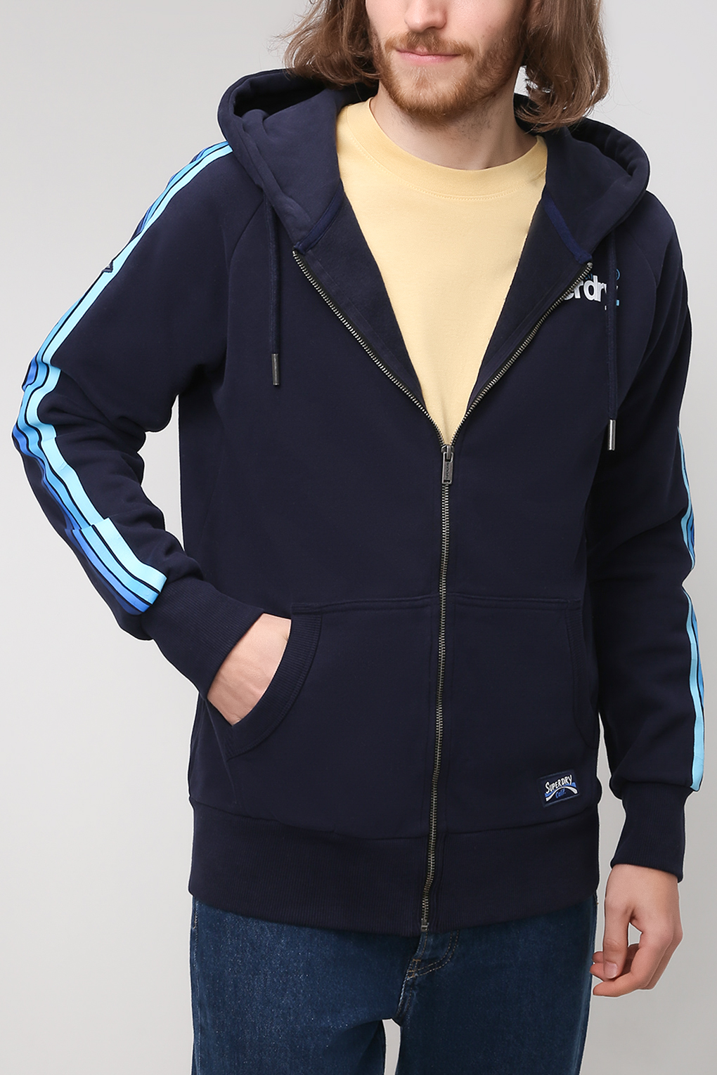 фото Толстовка мужская superdry m2011149a синяя 2xl