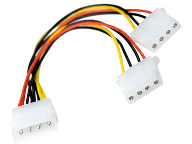 фото Аксессуар кабель exegate molex (ide) - 2xmolex (ide) 15cm 261530