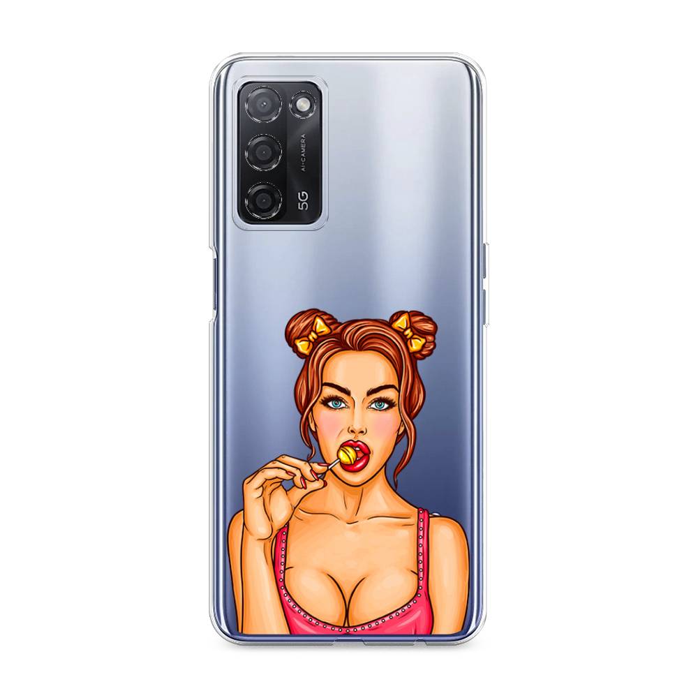 

Чехол Awog на Oppo A55 5G "Вкусный леденец", Разноцветный