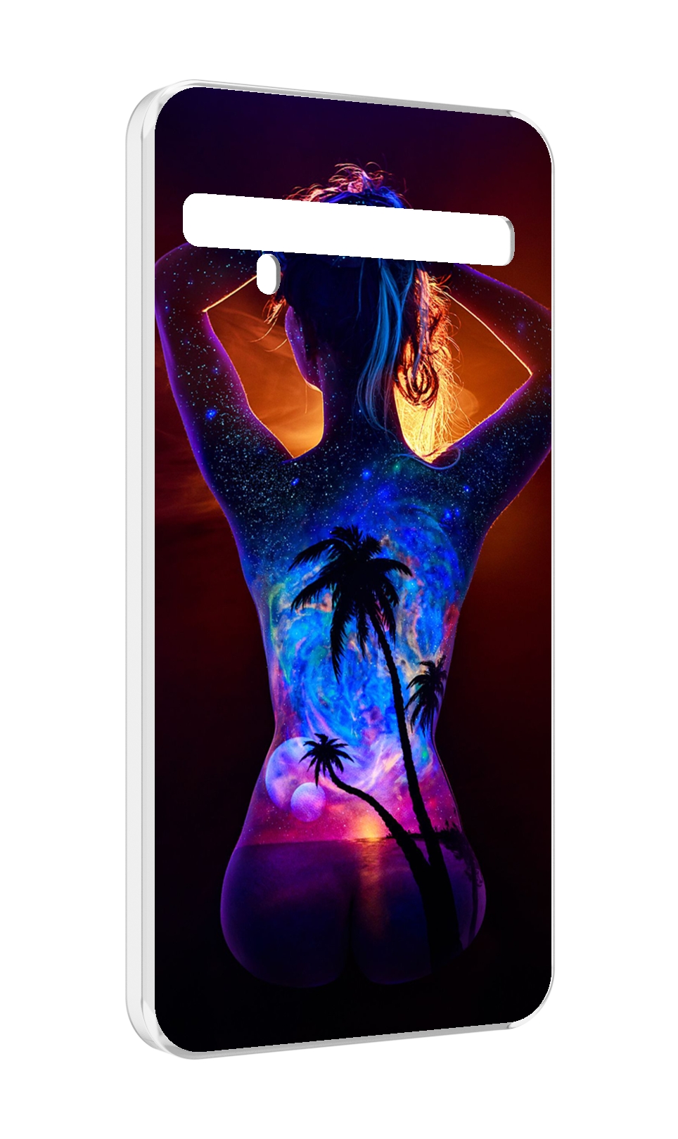 

Чехол MyPads Девушка-и-пальмы женский для TCL 10 Pro / TCL 10 + Plus, Прозрачный, Tocco