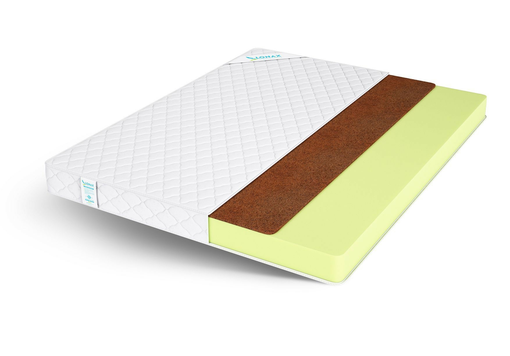 

Матрас Lonax Roll Cocos Eco 80х190, Белый, Roll Cocos Eco