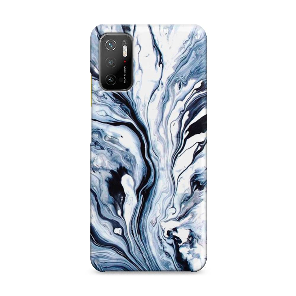 

Пластиковый чехол "Голубой минерал мрамор" на Xiaomi Poco M3 Pro, 311020-2