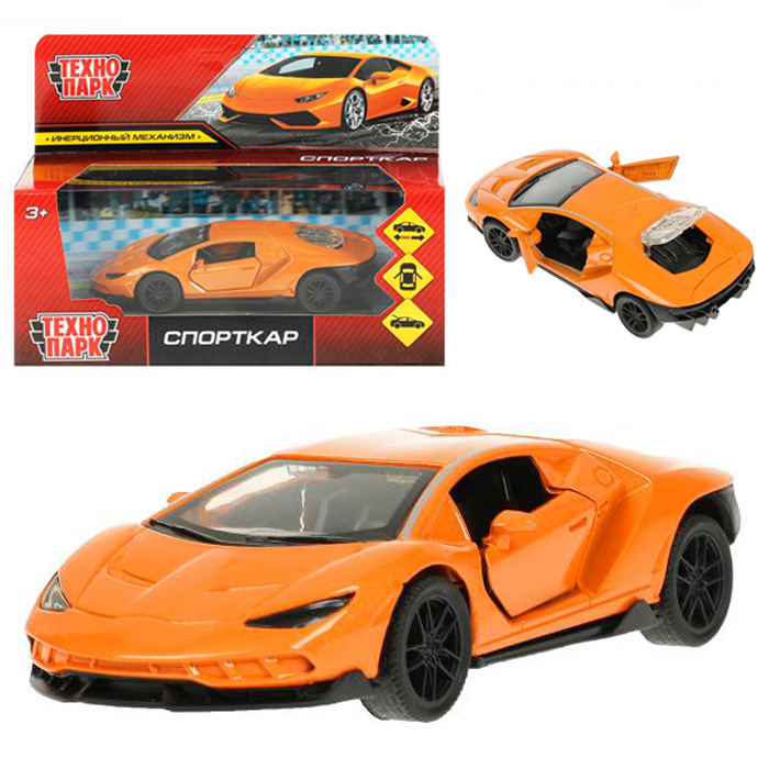 

Машина металлическая СПОРТКАР 12см 2210C0153-R, Оранжевый, спорткар