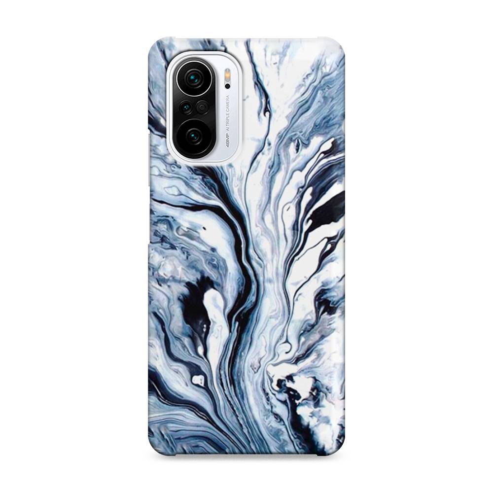 

Пластиковый чехол "Голубой минерал мрамор" на Xiaomi Poco F3, 310120-2