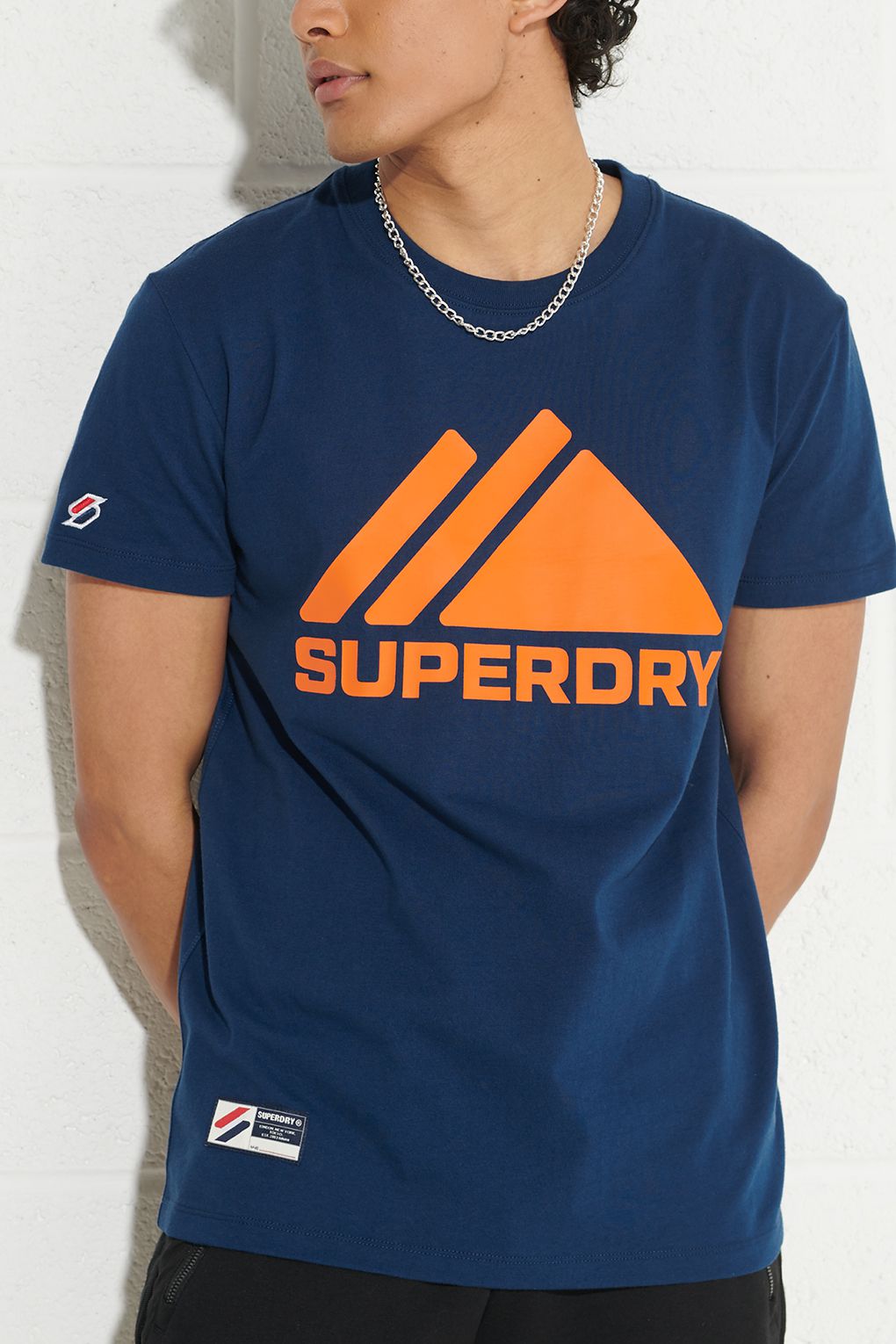 фото Футболка мужская superdry m1011087a синяя 2xl