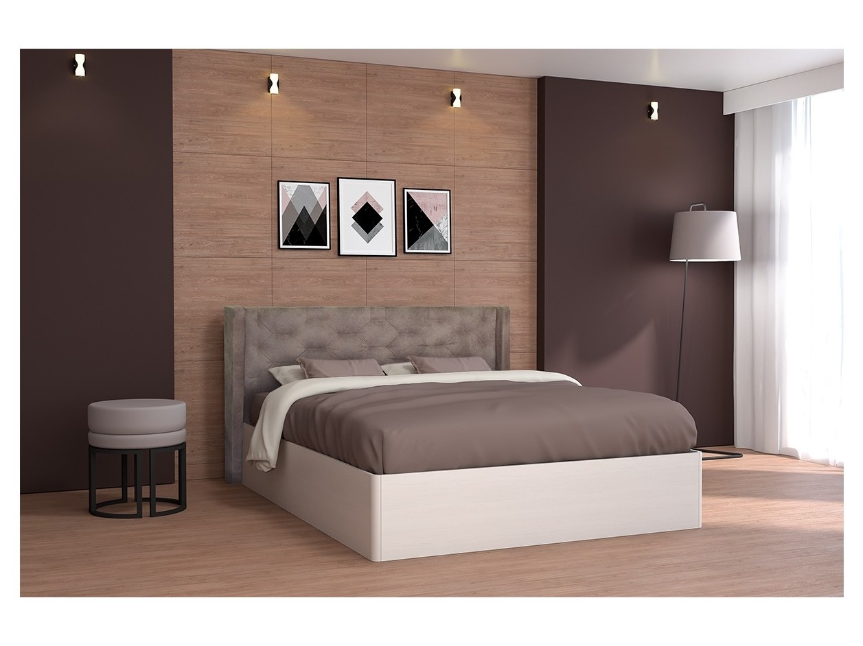 

Кровать 160 арт.002 МОДЕРН (Бодега светлый, тк.Coffe)