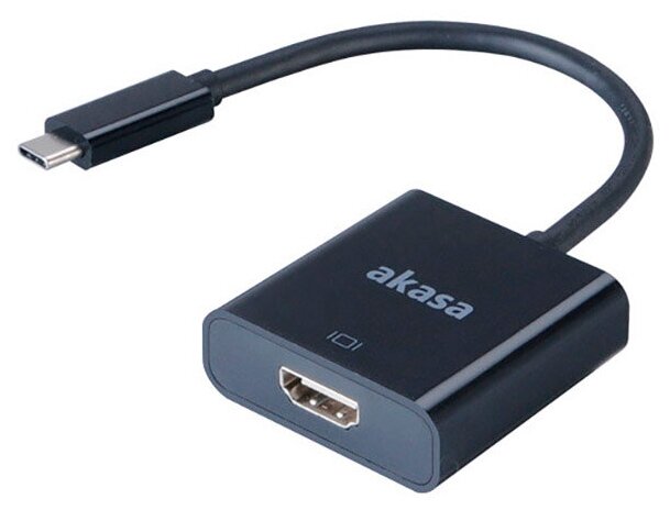 

Цифровой конвертер Akasa USB Type-C to HDMI/USB 18cm AK-CBCA19-18BK, AK-CBCA19-18BK