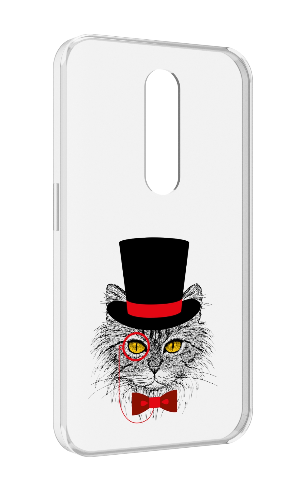 Чехол MyPads кот в шляпе для Motorola Moto X Force (XT1585 / XT1581)
