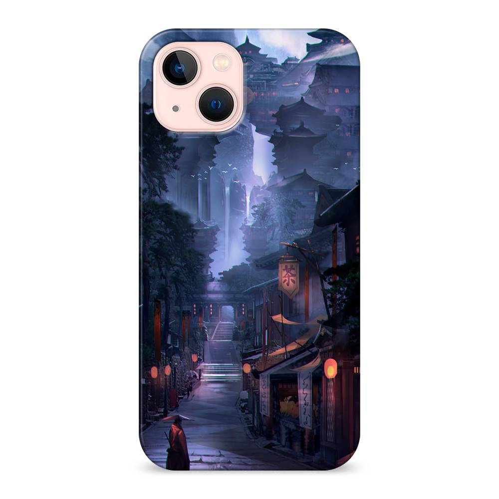 

Пластиковый чехол "Одинокий самурай" на Apple iPhone 13, 14220-7
