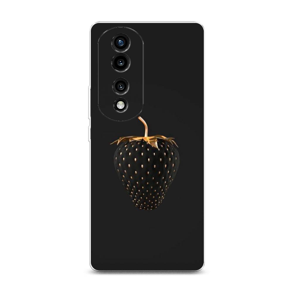 

Силиконовый чехол "Черно-золотая клубника" на Honor 70 Pro, 6108350-10