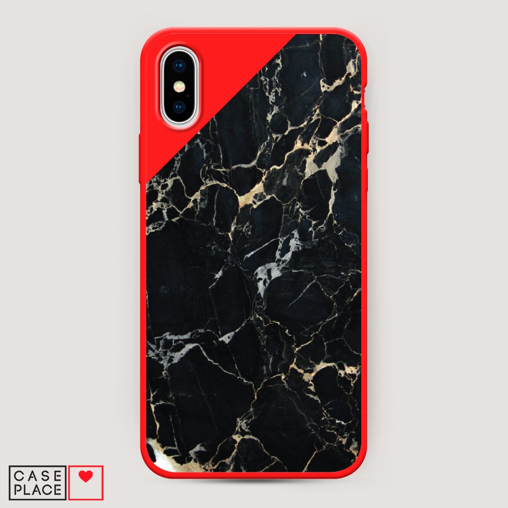 

Чехол Awog на Apple iPhone XS Max (10S Max)/Айфон XS Max (10S Max) "Черный мрамор уголок", Разноцветный, 11953-1