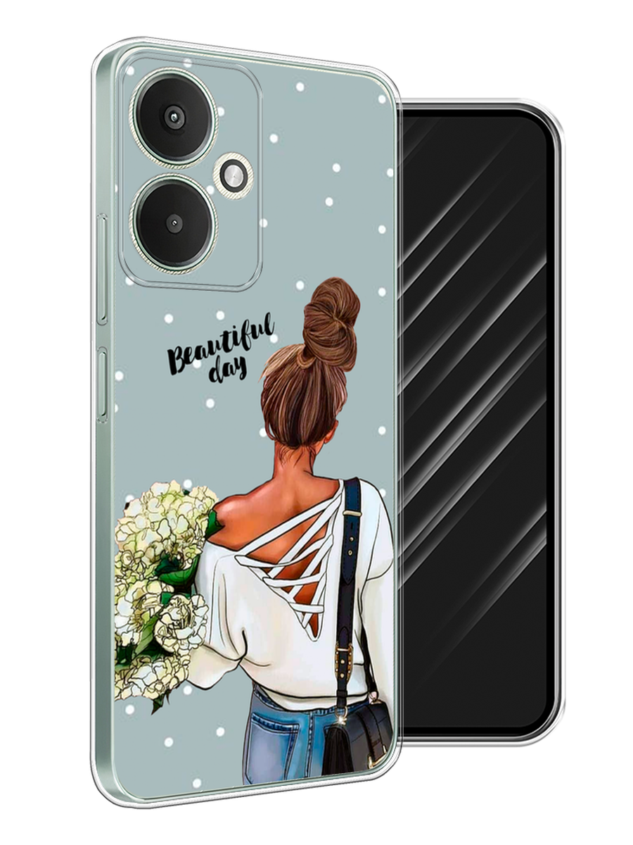 

Чехол Awog на Xiaomi Redmi 13C 5G "Beautiful day", Голубой;коричневый;бежевый, 321150-1