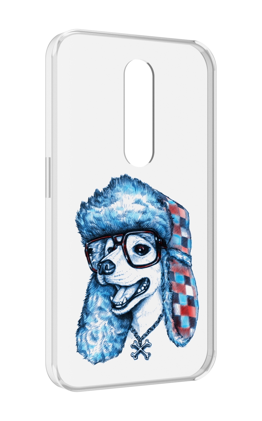 

Чехол MyPads зимний пес для Motorola Moto X Force (XT1585 / XT1581), Прозрачный, Tocco
