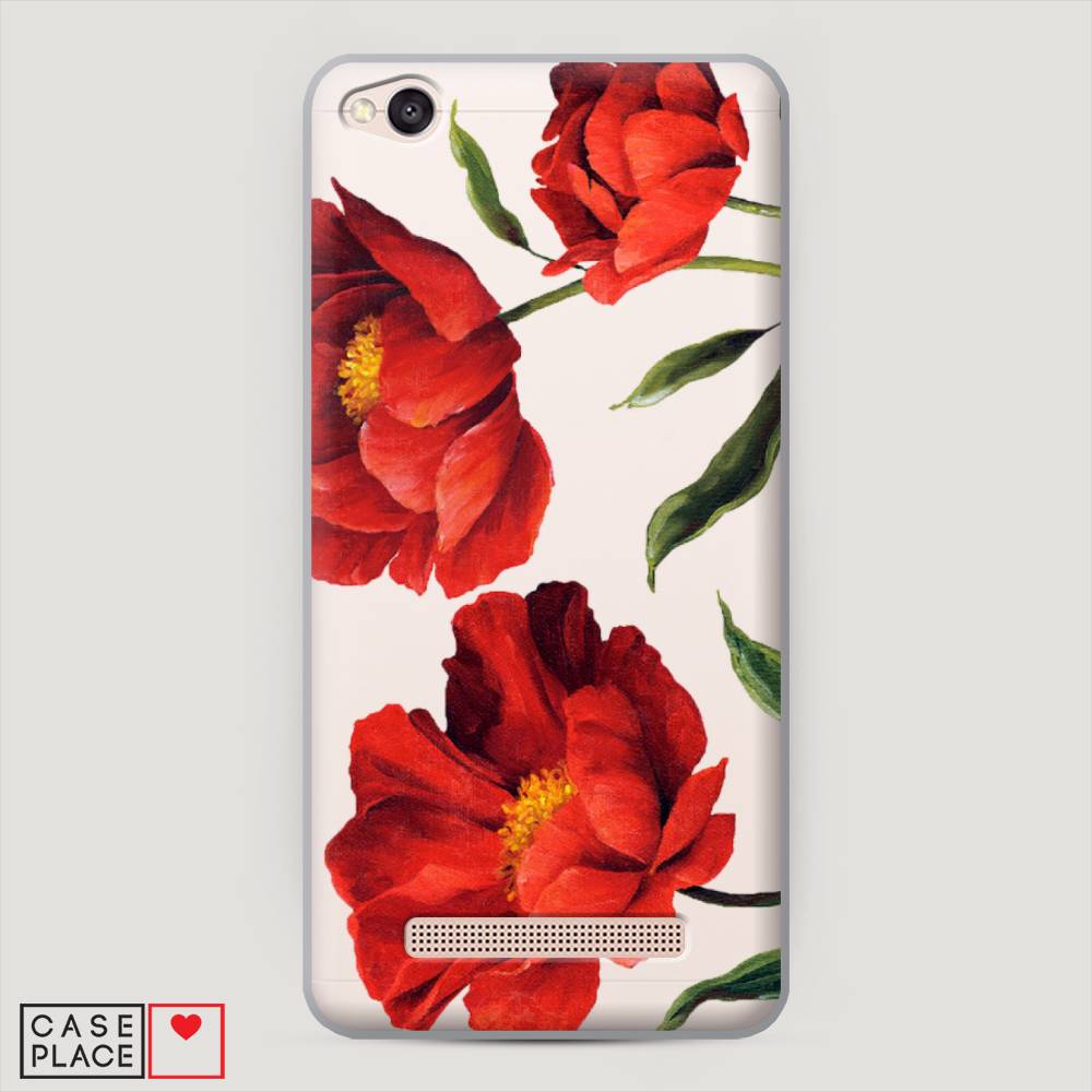 

Пластиковый чехол "Красные маки" на Xiaomi Redmi 4A