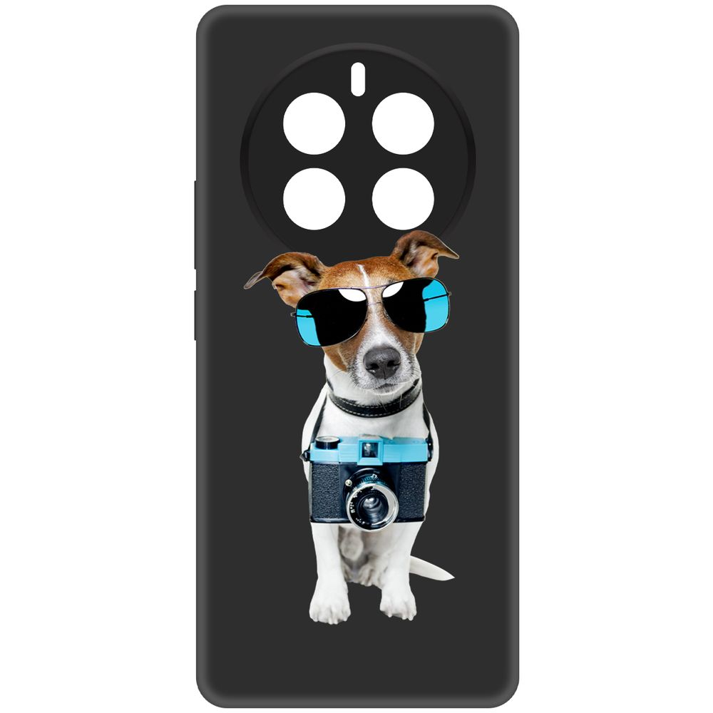 

Чехол-накладка Krutoff Soft Case Пес-турист для Realme 12 Pro 5G черный