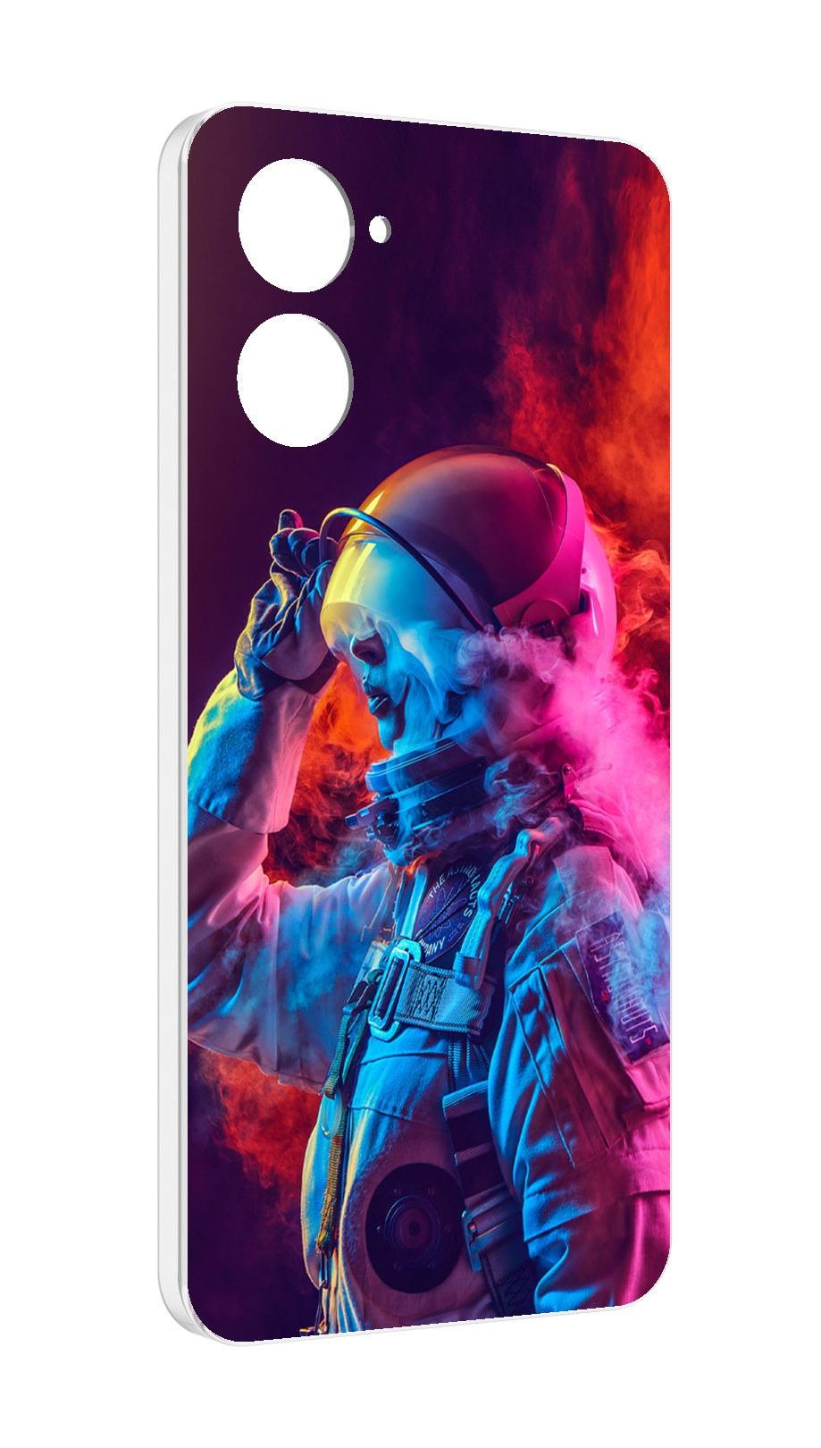 

Чехол MyPads астронавт в дыму для Realme 10S противоударный, Tocco