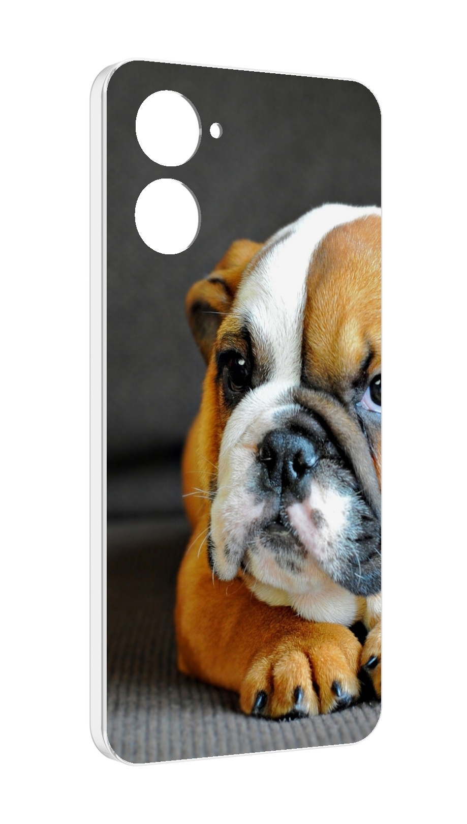 

Чехол MyPads английский бульдор для Realme 10S противоударный, Tocco