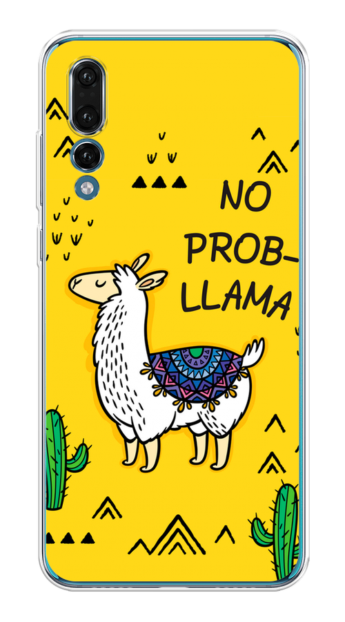 

Чехол Awog на Huawei P20 Pro "No probLLama", Желтый;черный;синий, 65050-2