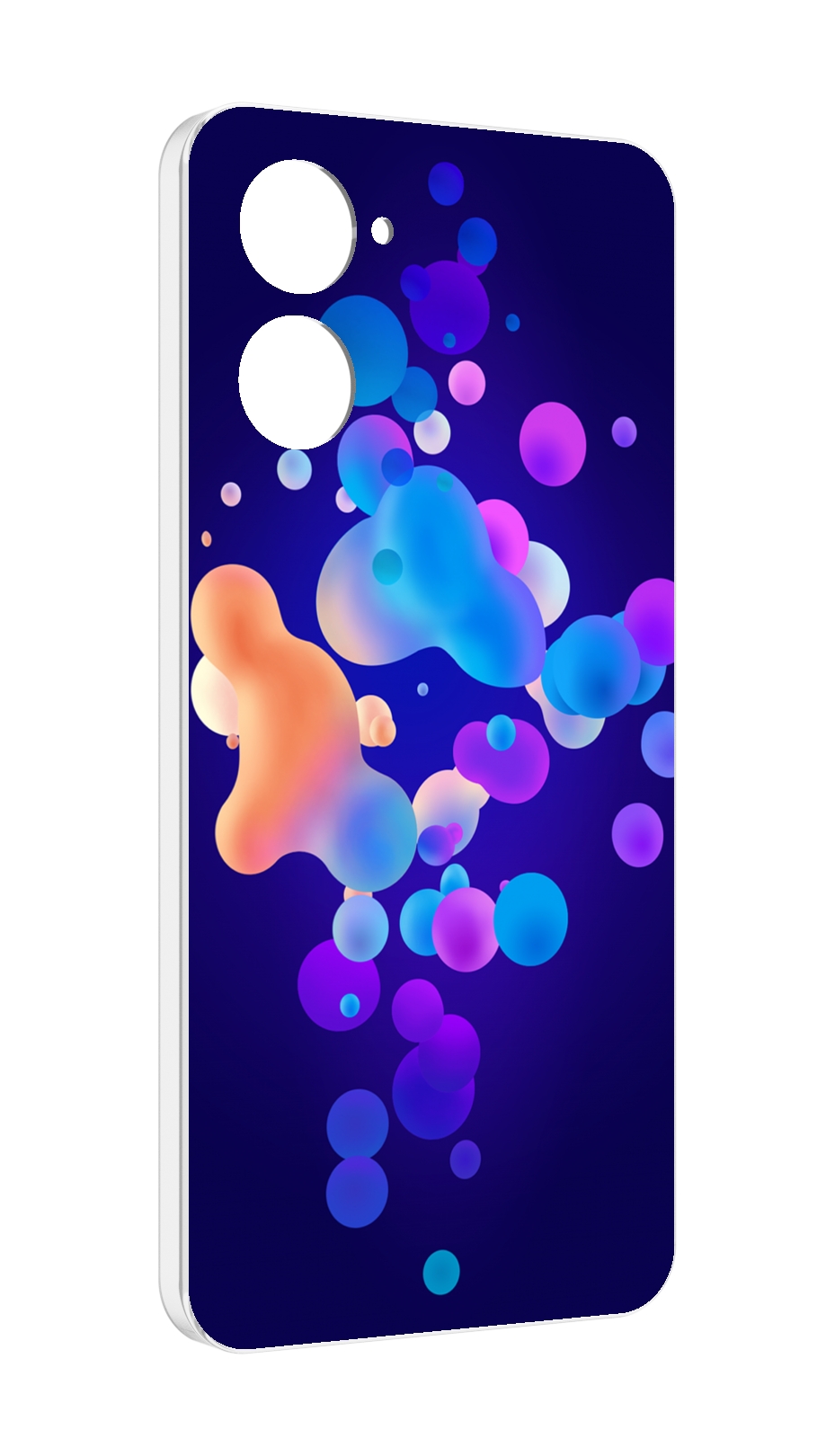 

Чехол MyPads абстрактные-пузырьки для Realme 10S противоударный, Tocco